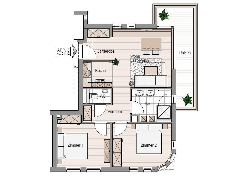Steinberghaus Apartments Leogang Ruang foto
