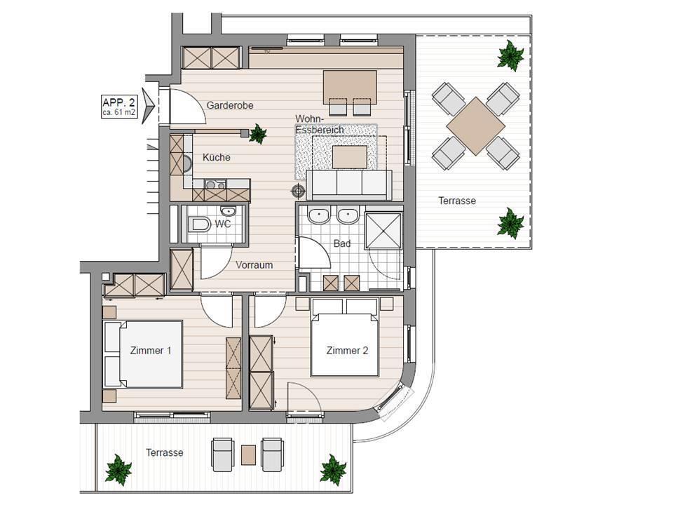 Steinberghaus Apartments Leogang Ruang foto