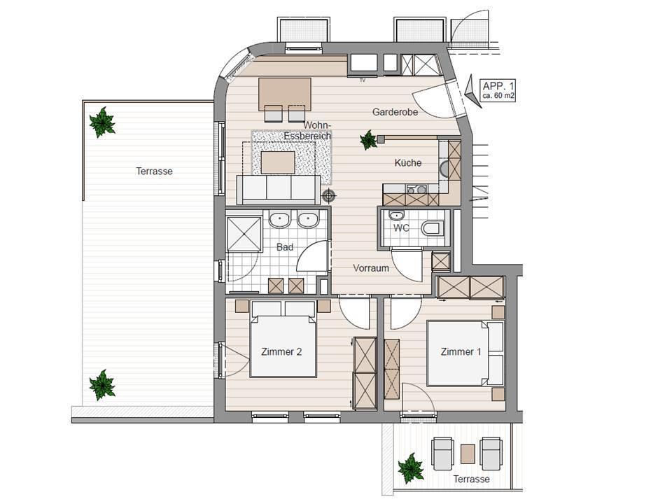 Steinberghaus Apartments Leogang Ruang foto